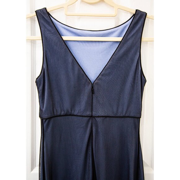 Adrianna Papell Y2K Sleaveless Beaded Gray Evening Dress, size 4 - Picture 5 of 8